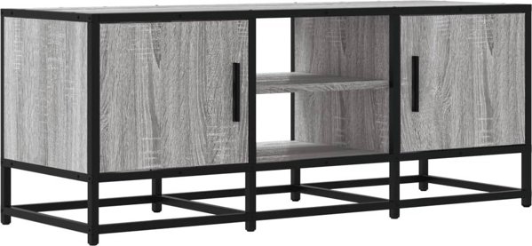 vidaXL Έπιπλο τηλεόρασης, γκρι δρυς σονόμα, 100x35x41 cm