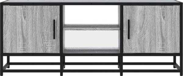 vidaXL Έπιπλο τηλεόρασης, γκρι δρυς σονόμα, 100x35x41 cm