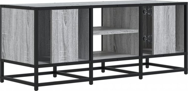 vidaXL Έπιπλο τηλεόρασης, γκρι δρυς σονόμα, 100x35x41 cm