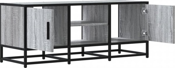 vidaXL Έπιπλο τηλεόρασης, γκρι δρυς σονόμα, 100x35x41 cm