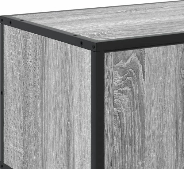 vidaXL Έπιπλο τηλεόρασης, γκρι δρυς σονόμα, 100x35x41 cm