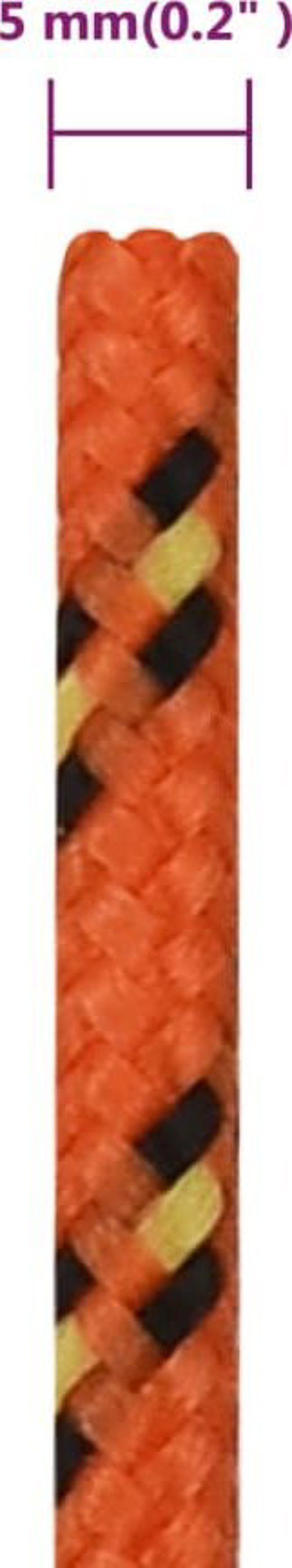 vidaXL Ναυτικό σκοινί, πορτοκαλί, 5 mm, 500 m, πολυπροπυλένιο