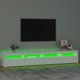 vidaXL Ντουλάπι για TV με φωτισμό LED, λευκό, 240x35x40 cm