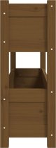 vidaXL Ζαρντινιέρα μελιτζανί καφέ, 112x25x66 cm, μασίφ πεύκο