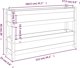 vidaXL Ζαρντινιέρα μελιτζανί καφέ, 112x25x66 cm, μασίφ πεύκο