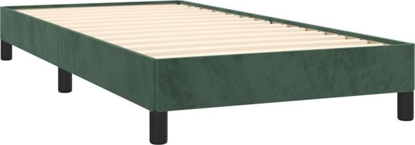 vidaXL ΚάFRAME κρεβατιού, σκούρο πράσινο, επενδεδυμένο με βελούδο 80x200 cm