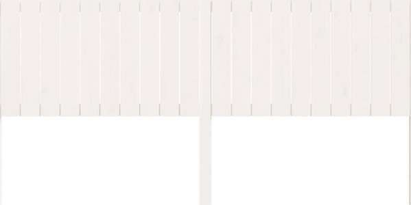 vidaXL Κεφαλάρι κρεβατιού, λευκό, 205,5x4x100 cm, ξύλο πεύκου