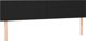 vidaXL Κεφαλάρι κρεβατιού με LED, μαύρο, 160x5x78/88 εκ., οικοδερμα