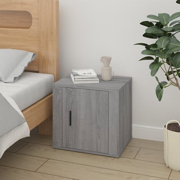 vidaXL Νυχτερινό Επιπλο Γκρι Sonoma Δρυς 50x39x47 cm