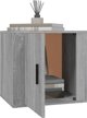 vidaXL Νυχτερινό Επιπλο Γκρι Sonoma Δρυς 50x39x47 cm