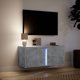 vidaXL Scienna szafka TV z LED, szarosc betonu, 80x31x35 cm