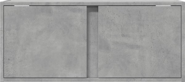 vidaXL Scienna szafka TV z LED, szarosc betonu, 80x31x35 cm