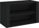 vidaXL Ράφι παπουτσιών μαύρο 75x35x45 cm ξυλώδες υλικό