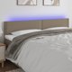 vidaXL Προσκέφαλος κρεβατιού με LED, taupe, 180x5x78/88 cm, ύφασμα
