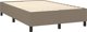 vidaXL Κρεβάτι Continental με στρώμα, taupe, ύφασμα, 120x200 εκ