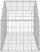 vidaXL Lukowaty kosz gabionowy, 100x50x40/60 cm, galwanizowane zelazo