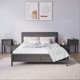 vidaXL vidaXL Szafki nocne, 2 szt, szare 79,5x38x65,5 cm, lite drewno sosnowe