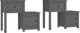 vidaXL vidaXL Szafki nocne, 2 szt, szare 79,5x38x65,5 cm, lite drewno sosnowe