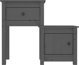 vidaXL vidaXL Szafki nocne, 2 szt, szare 79,5x38x65,5 cm, lite drewno sosnowe