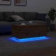 vidaXL Τραπεζάκι καφέ με LED φωτισμό, artisan δρυς, 90x50x40 εκ