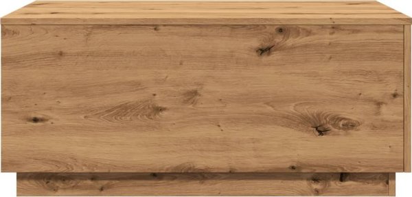 vidaXL Τραπεζάκι καφέ με LED φωτισμό, artisan δρυς, 90x50x40 εκ
