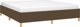vidaXL Rama κρεβατιού, σκούρο καφέ, 160 x 200 εκ, επενδεδυμένη με ύφασμα