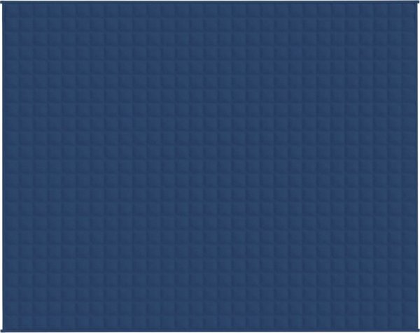 vidaXL Κουβέρτα βάρους, μπλε, 235x290 cm, 11 kg, ύφασμα