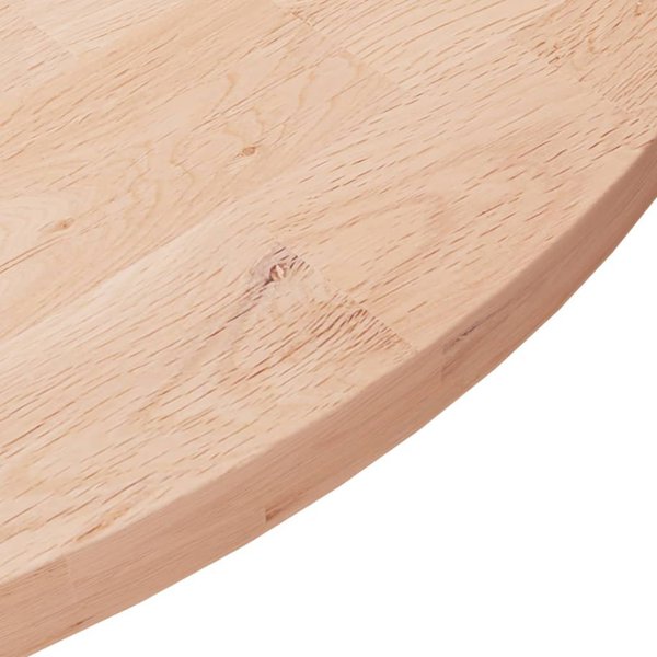 vidaXL Στρογγυλό επιφάνεια τραπεζιού, 60x2,5 cm, ακατέργαστο δρυς ξύλο