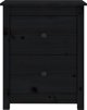 vidaXL vidaXL Szafki nocne, 2 szt, czarne, 50x35x61,5 cm, lite drewno sosnowe