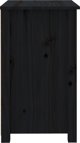 vidaXL vidaXL Szafki nocne, 2 szt, czarne, 50x35x61,5 cm, lite drewno sosnowe