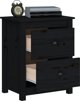 vidaXL vidaXL Szafki nocne, 2 szt, czarne, 50x35x61,5 cm, lite drewno sosnowe