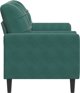 vidaXL 2-osobowa sofa z poduszkami, ciemnozielona, 140 cm, aksamit