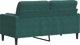 vidaXL 2-osobowa sofa z poduszkami, ciemnozielona, 140 cm, aksamit