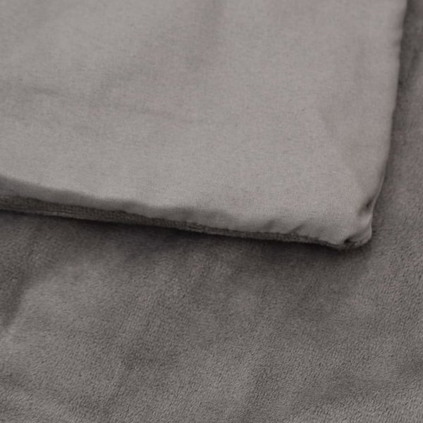 Κουβέρτα βάρους με κάλυμμα, γκρι, 152x203 cm, 7 kg, ύφασμα