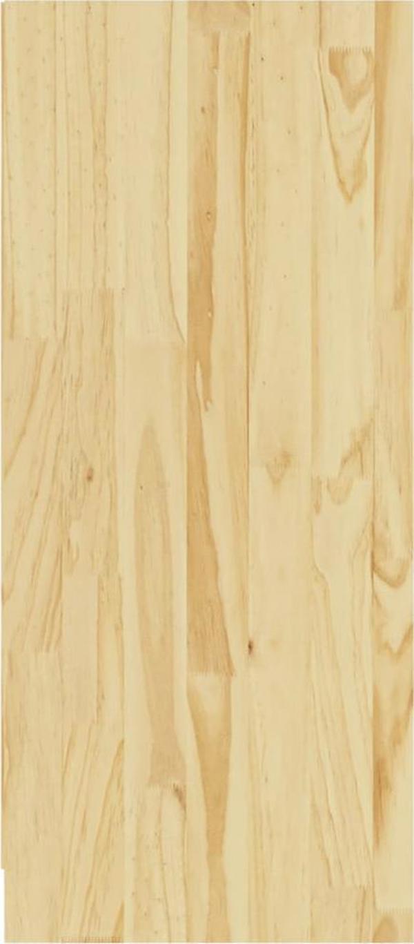 vidaXL Szafka boczna, 70x33x76 cm, lite drewno sosnowe