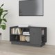 vidaXL Szafka pod telewizor, szara, 80x35x40,5 cm, lite drewno sosnowe