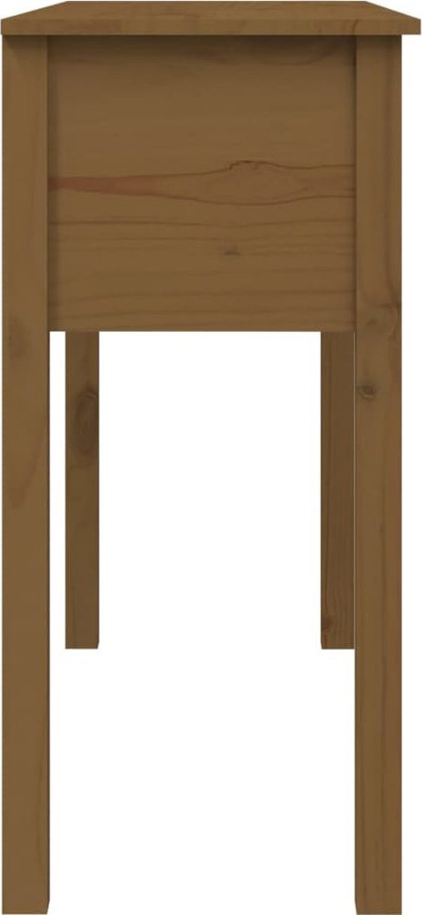vidaXL Stolik konsolowy, miodowy braz, 100x35x75 cm, drewno sosnowe