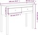 vidaXL Stolik konsolowy, miodowy braz, 100x35x75 cm, drewno sosnowe