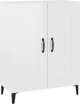 vidaXL Γυαλιστερή λευκή ντουλάπα 69,5x34x90 cm από ξύλινο υλικό
