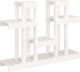 vidaXL Στήριγμα για φυτά, λευκό, 104,5x25x77,5 cm, από μασίφ πεύκο