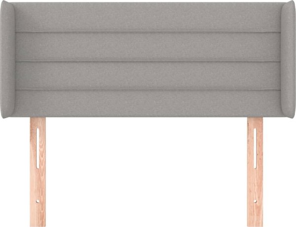 vidaXL Κεφαλάρι uszak, ανοιχτό γκρι, 93x16x78/88 εκ, ύφασμα