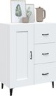 vidaXL Λευκή ντουλάπα 69,5x34x90 cm από ξύλινο υλικό