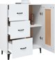 vidaXL Λευκή ντουλάπα 69,5x34x90 cm από ξύλινο υλικό