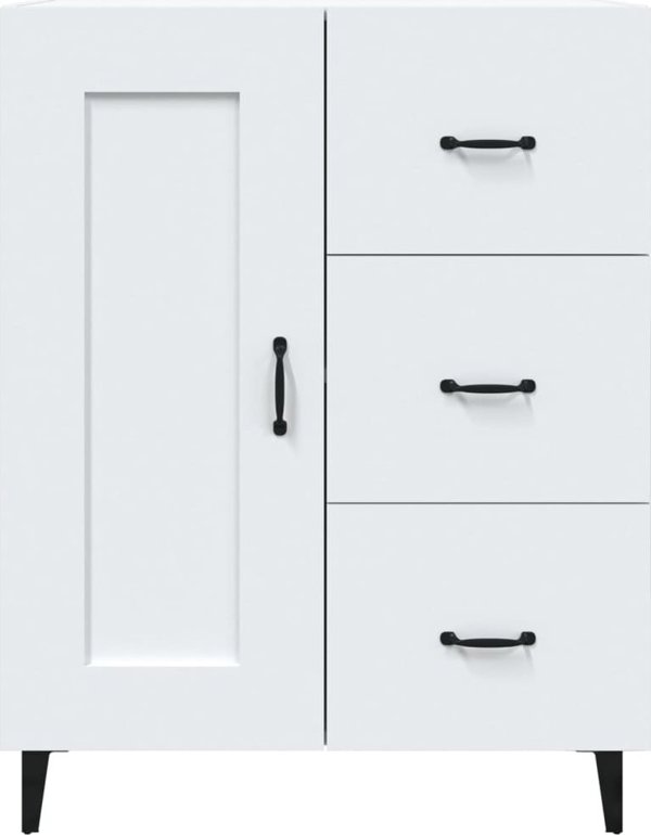vidaXL Λευκή ντουλάπα 69,5x34x90 cm από ξύλινο υλικό