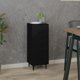 vidaXL Ντουλάπι, μαύρο, 34,5x34x90 εκ, από ξύλινο σύνθετο υλικό