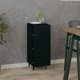 vidaXL Ντουλάπι, μαύρο, 34,5x34x90 εκ, από ξύλινο σύνθετο υλικό