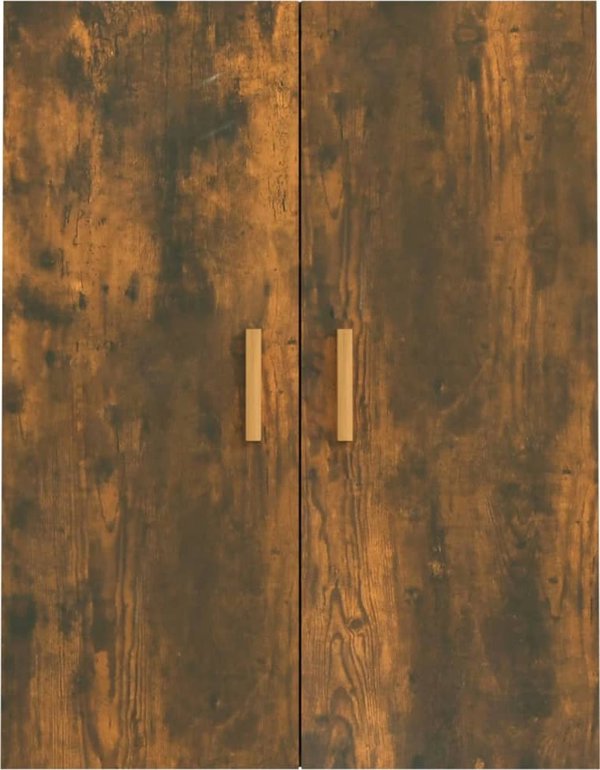 vidaXL Κρεμαστό ντουλάπι, Σκούρο Δρυς, 69,5x34x90 cm