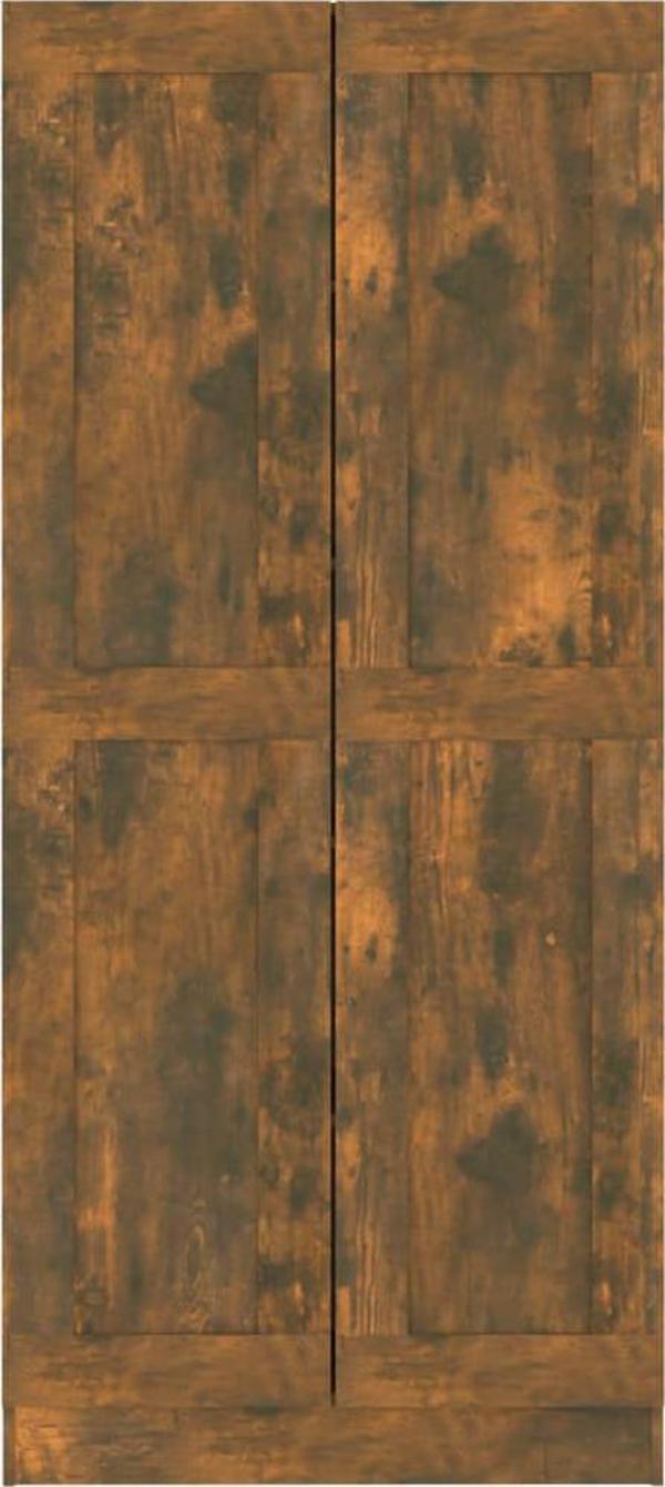 vidaXL Βιβλιοθήκη, καπνιστή δρυς, 82,5x30,5x185,5 cm