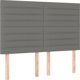 vidaXL Κρεβάτι Continental με Στρώμα Σκούρο Γκρι 140x200 cm Καμβάς