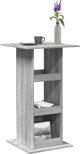 vidaXL Μπαρ τραπέζι με ράφια γκρι δρυς Sonoma 60x60x102 εκ.